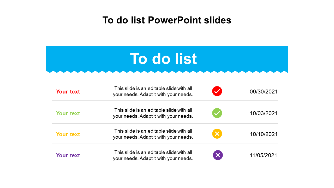 Best To Do List PowerPoint Slides PPT
